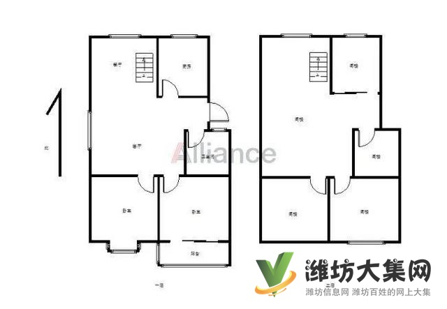 高鐵新城近大小區(qū) 理想華庭 樓上樓下首付2萬