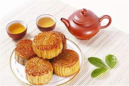 月餅喝茶